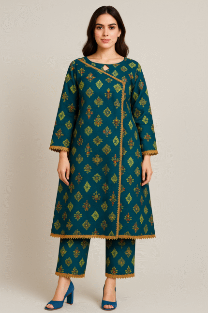 2PC Printed Angrakha Set