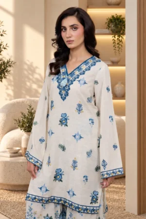 Eveline Embroidered Khaddar Set