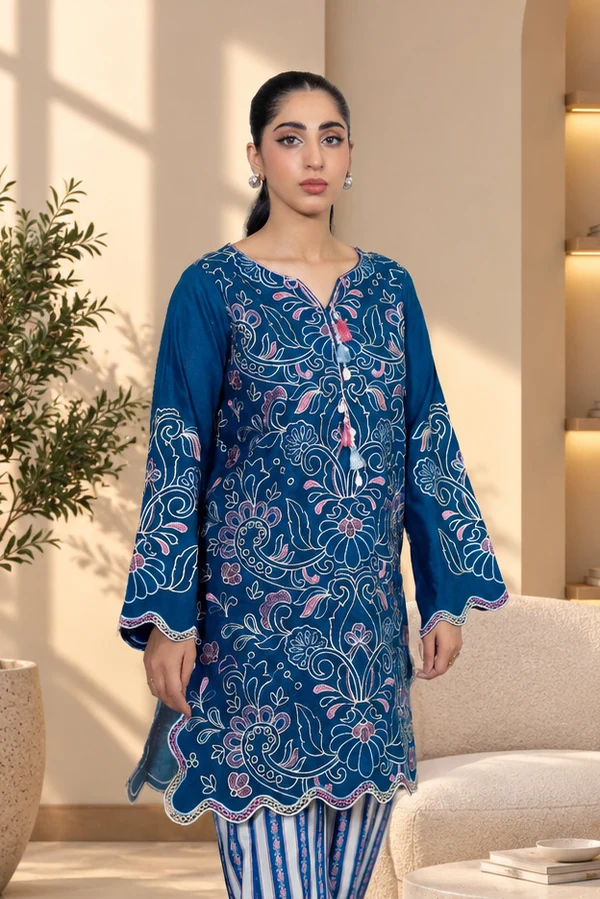 Celeste Embroidered Khaddar Set
