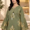 D6-_2_e1325e07-1038-47ad-a1eb-greeen Olivine Embroidered Khaddar Set