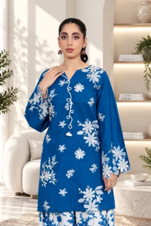 D8-_2 Skyla Embroidered Khaddar Set by LARISHE