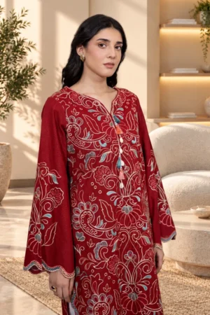 D9-_2 Seraphine Embroidered Khaddar Set