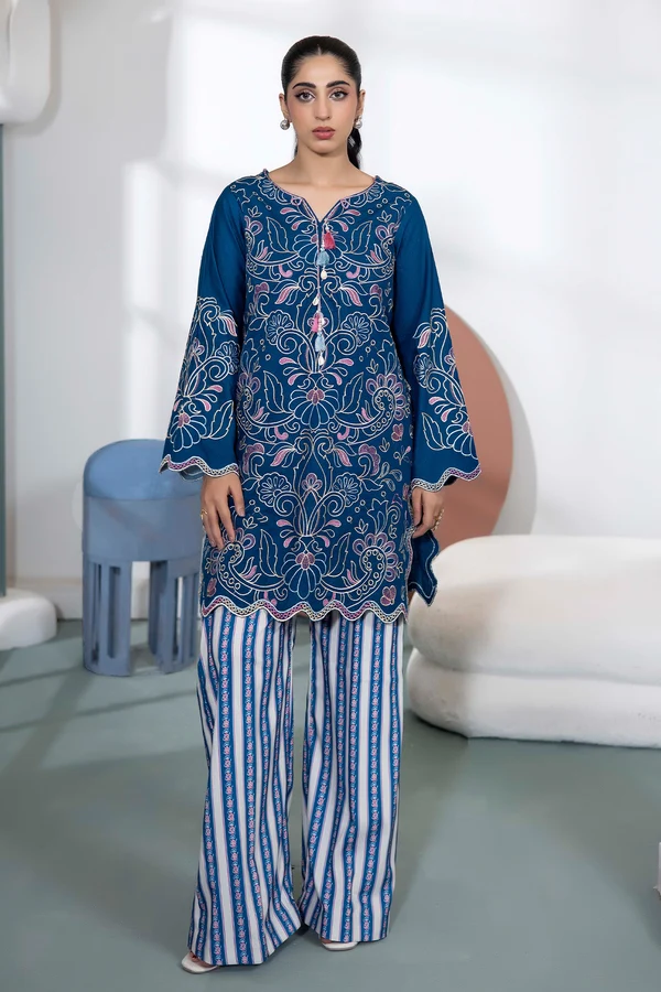 Celeste Embroidered Khaddar Set