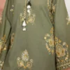 WinterBreezeKhaddar-D6_4greeen Olivine Embroidered Khaddar Set