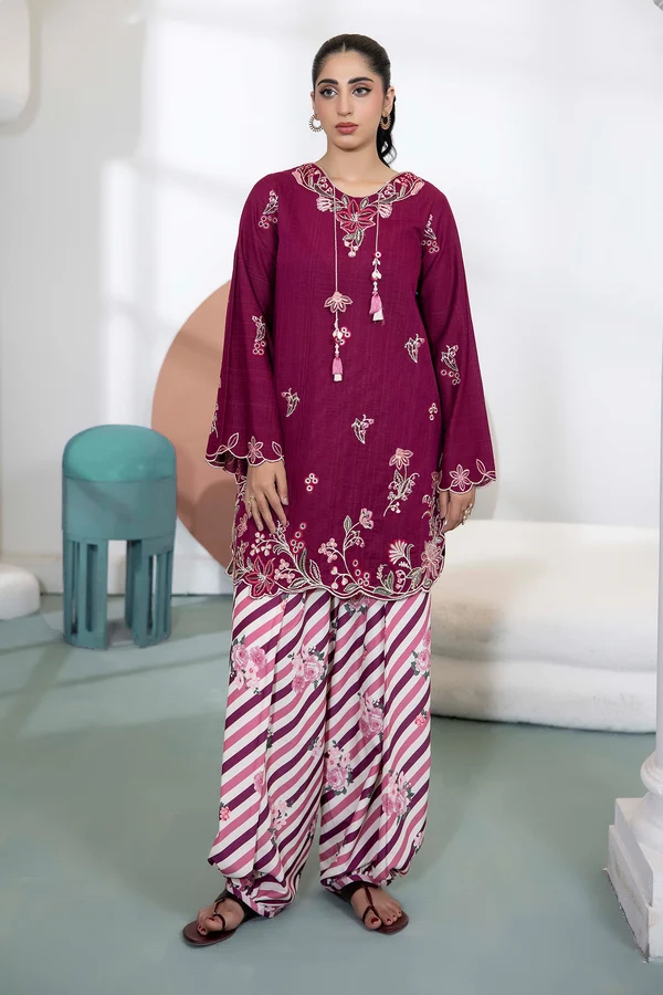 Amara Embroidered Khaddar Set