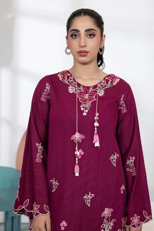 Amara Embroidered Khaddar Set