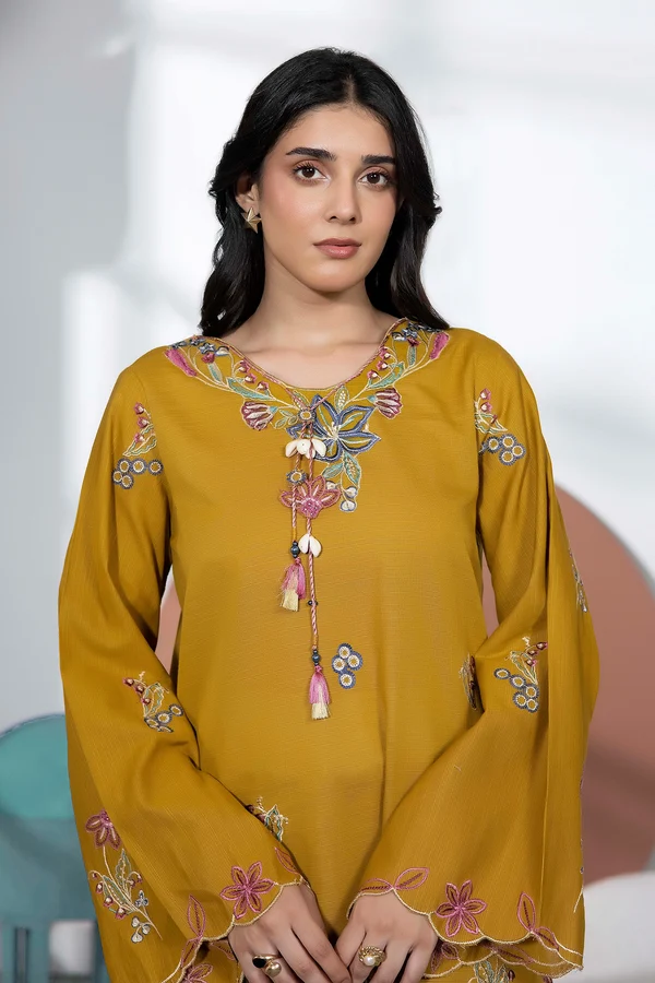 Aurette Embroidered Khaddar Set