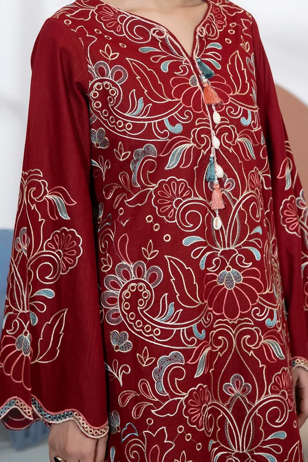 Seraphine Embroidered Khaddar Set