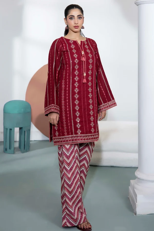 Adeline Embroidered Khaddar Set