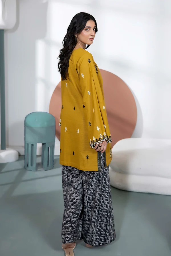 WinterBreezeKhaddar_2_-D15_2 Marigold Embroidered Khaddar Set