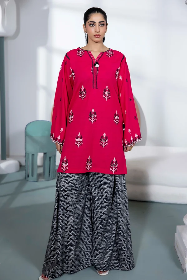 Blossom Embroidered Khaddar Set