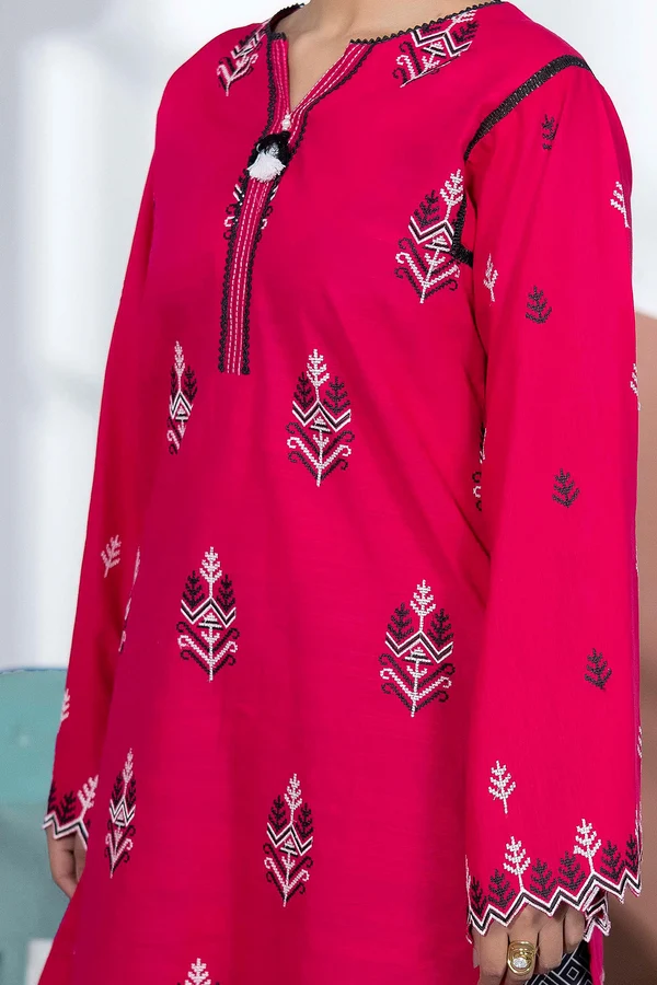 Blossom Embroidered Khaddar Set