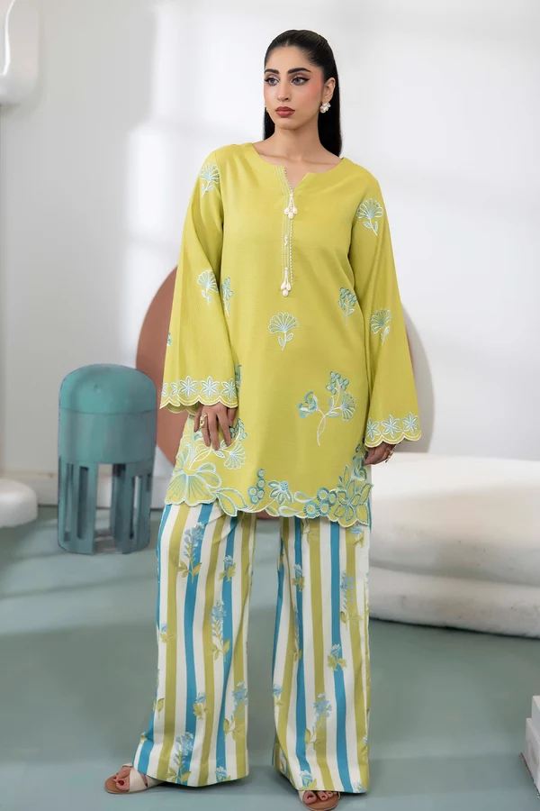 Mintelle Embroidered Khaddar Set