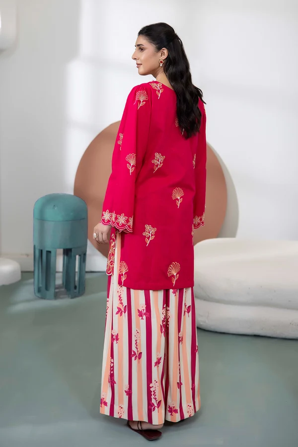 Bellina Embroidered Khaddar Set