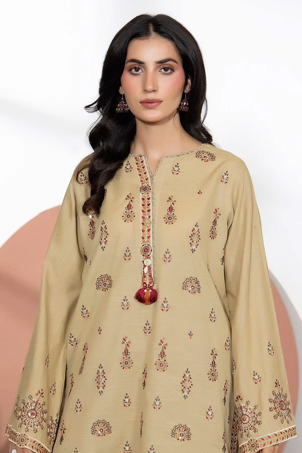 WinterBreezeKhaddar_3_-D22_3 Greystone Embroidered Khaddar Set