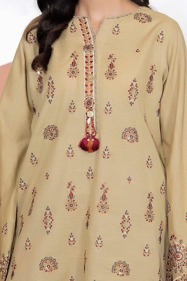 WinterBreezeKhaddar_3_-D22_4 Greystone Embroidered Khaddar Set