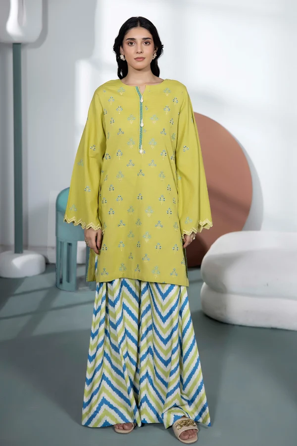 WinterD4_1yelo Liora Embroidered Khaddar Set