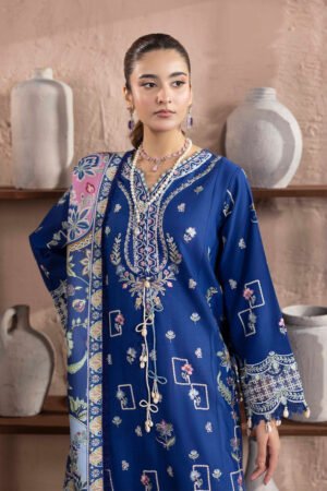 3 PIECE - EMBROIDERED دھنک - D04