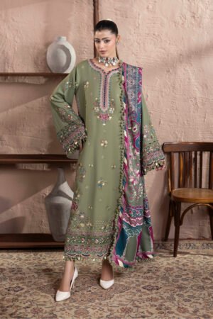 3 PIECE - EMBROIDERED دھنک - D05