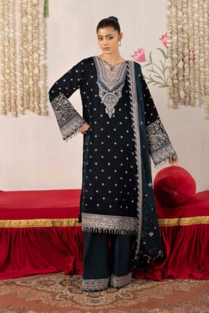 3 PIECE - EMBROIDERED LUXURY VELVET - D03