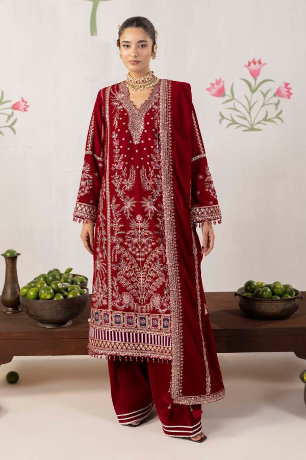 Velvet-D7_1_14999.jpg 3 PIECE - EMBROIDERED LUXURY VELVET - D07