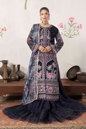 3 PIECE - EMBROIDERED LUXURY VELVET - D11