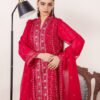 3 PIECE - EMBROIDERED CHIFFON - D09