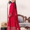 3 PIECE - EMBROIDERED CHIFFON - D09