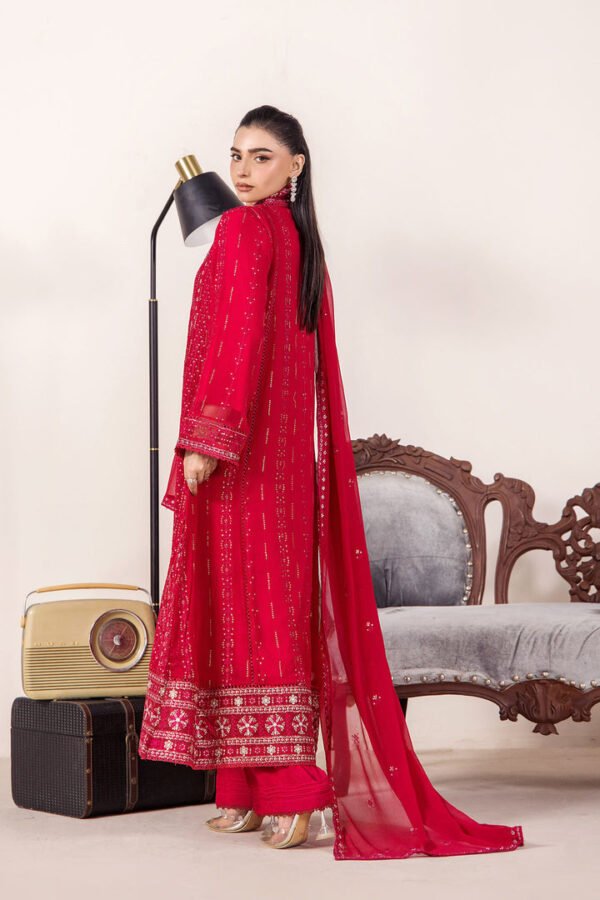 3 PIECE - EMBROIDERED CHIFFON - D09