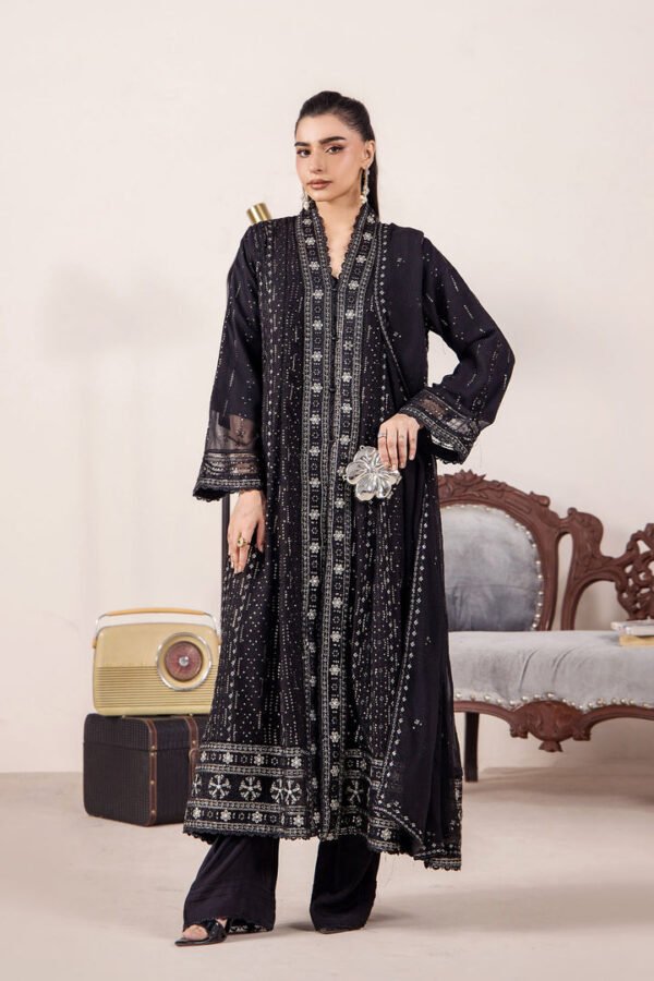 3 PIECE - EMBROIDERED CHIFFON - D10