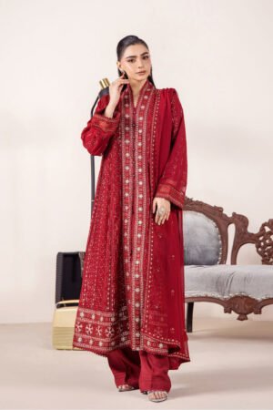 3 PIECE - EMBROIDERED CHIFFON - D06