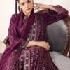 3 PIECE - EMBROIDERED CHIFFON - D07