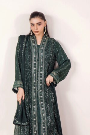 3 PIECE - EMBROIDERED CHIFFON - D08