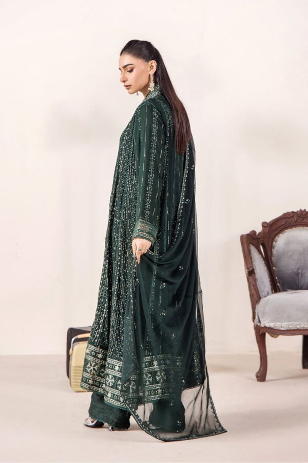 3 PIECE - EMBROIDERED CHIFFON - D08