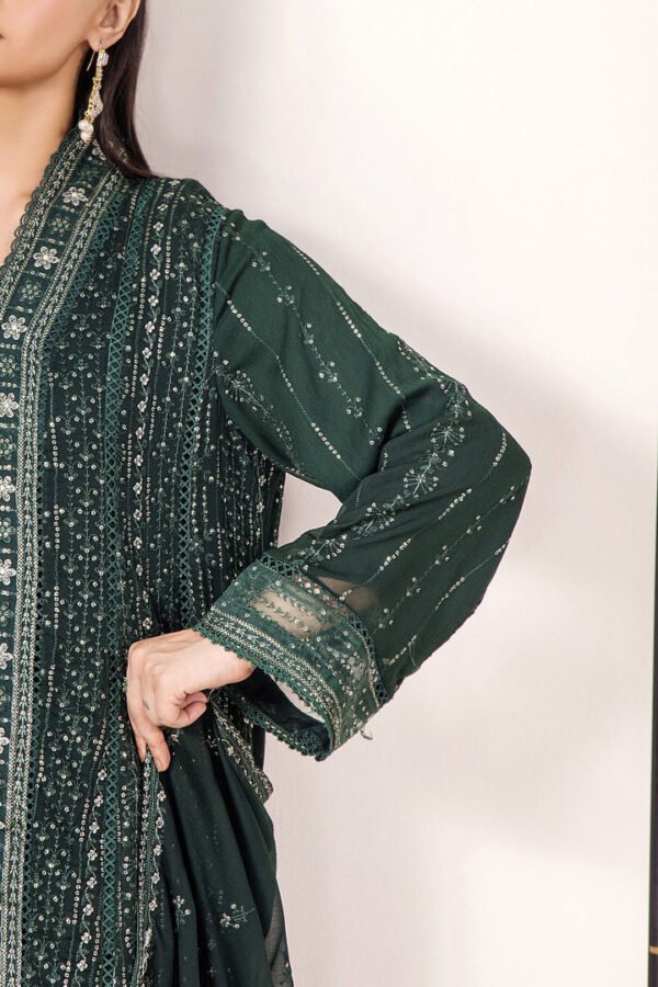 3 PIECE - EMBROIDERED CHIFFON - D08